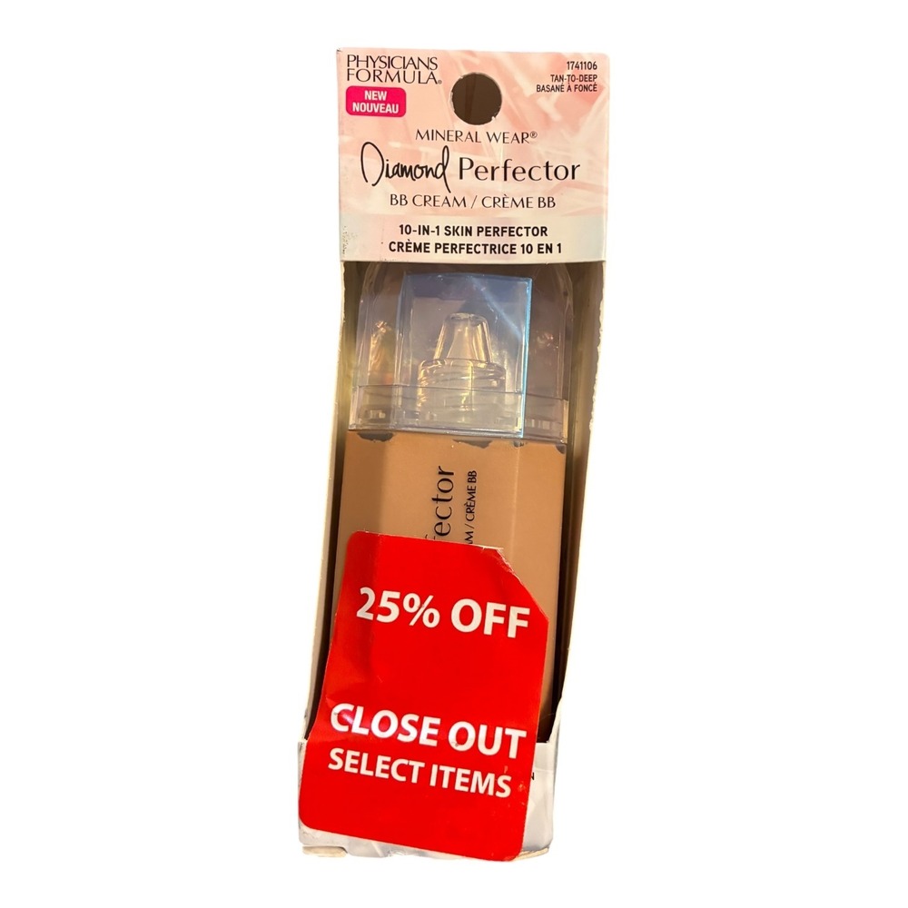 Physicians Formula Mineral Wear Diamond Perfector BB Cream Tan Deep 10-in-1